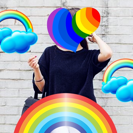 Rainbow Sticker Dash : Image Sticker, Pic Frame & Photo Editor icon
