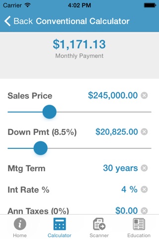 Mtg Calculator by Joe Dougherty screenshot 2