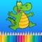 Coloring pages book for kids is game full of animals