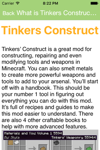 Tinkers Construct Mod for Minecraft PC Guide screenshot 2