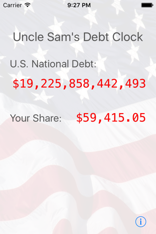Uncle Sam's Debt Clock screenshot 2