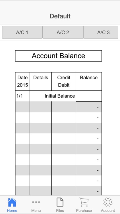 Account Balance