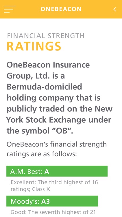 OneBeacon Insurance Group Capabilities