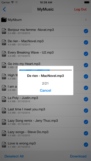 Music Player & MP3 Manager for Dropbox