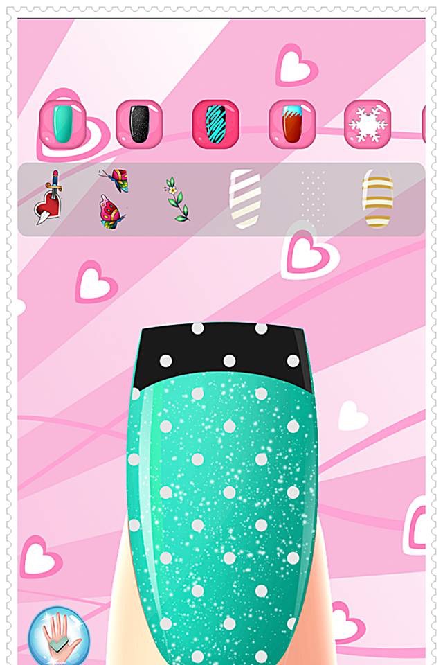 Nail Spa Salon Beautiful Princess girls - makeup makeover and games dressup nails art & polish screenshot 3