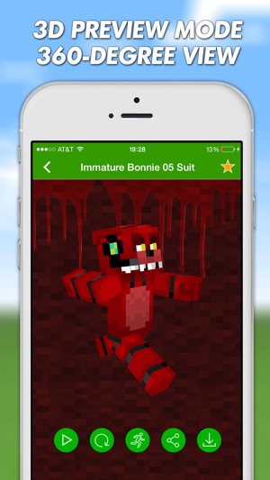 FNAF Skins For Minecraft PE (Pocket Edition) Pro(圖3)-速報App