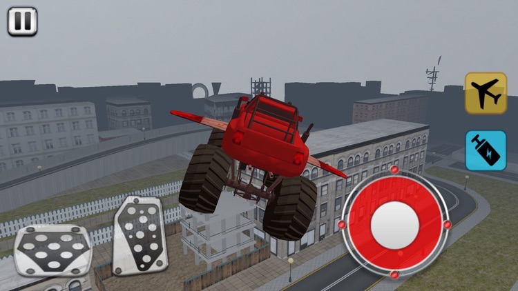 Flying Transformer Monster Truck Action Stunt screenshot-4