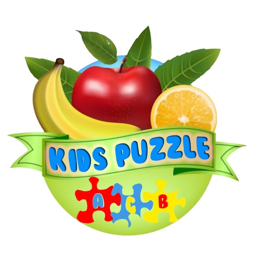 Kids ABC Fruits,Vegetables and Flowers Puzzle Mania-Great App for Kids of Kindergarten and First Grade Babies icon