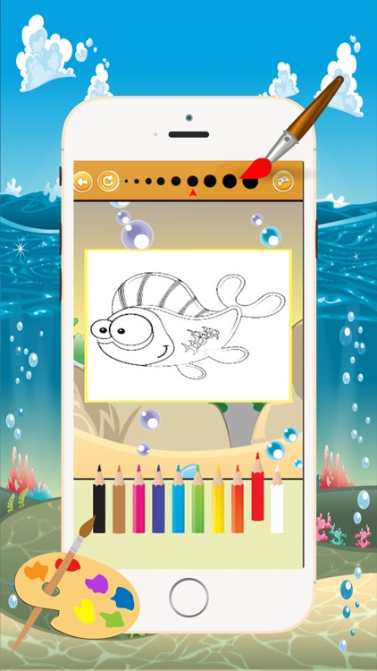 Marine Animals Coloring Book - All in 1 Sea Animals Drawing and Painting Colorful for kids games free