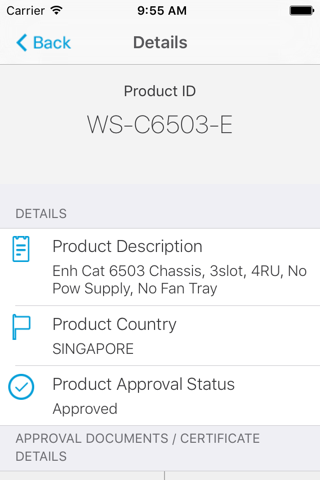 Cisco Product Approval Status screenshot 4