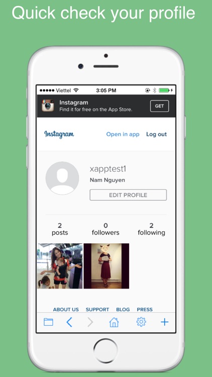 Safe web for Instagram - protect your Instagram with Passcode screenshot-3