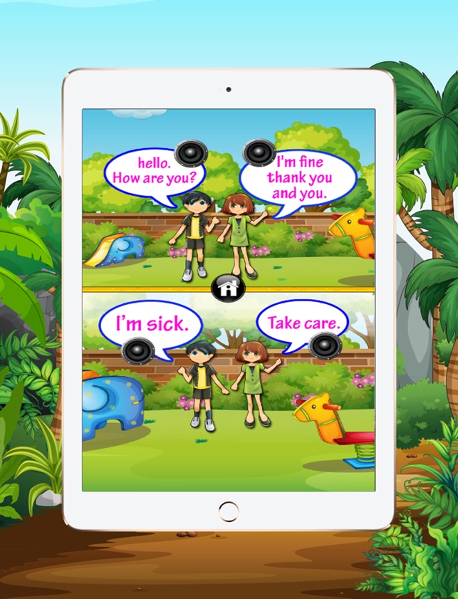 Học tiếng Anh hàng ngày: Đối thoại: Trò chơi giáo dục học tập miễn phí cho trẻ em‪!‬