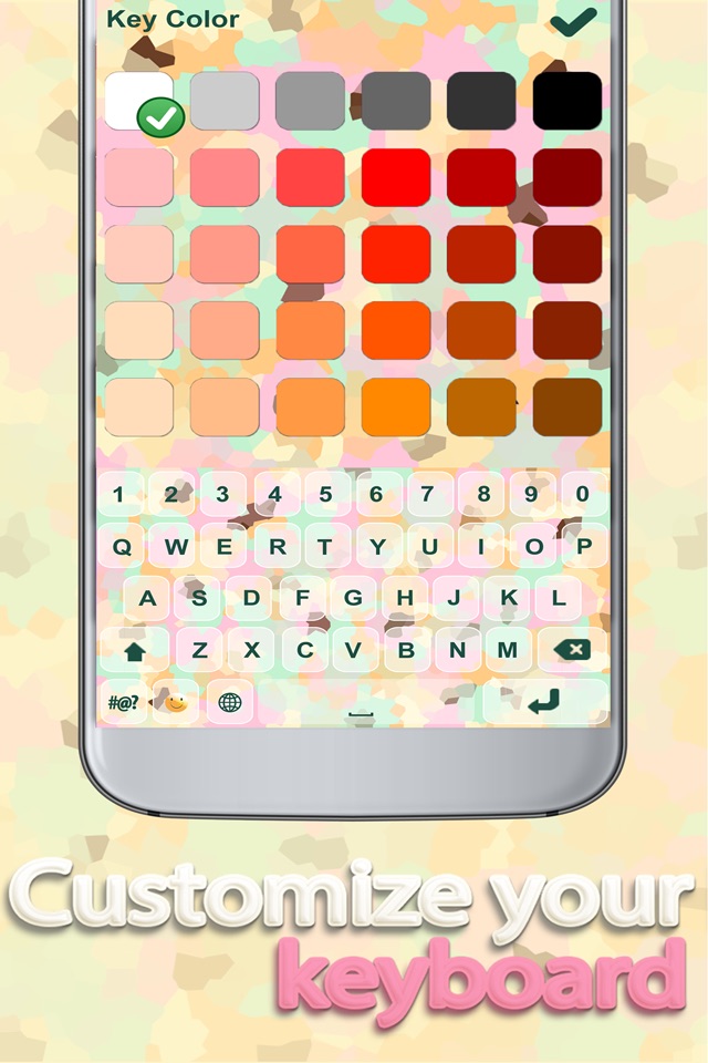 Best Free Pastel Color Keyboard – Design and Custom.ize Brand New Fashionable iPhone Look screenshot 4