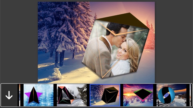 3D Snowfall Photo Frame - Amazing Picture Frames & Photo Edi(圖1)-速報App