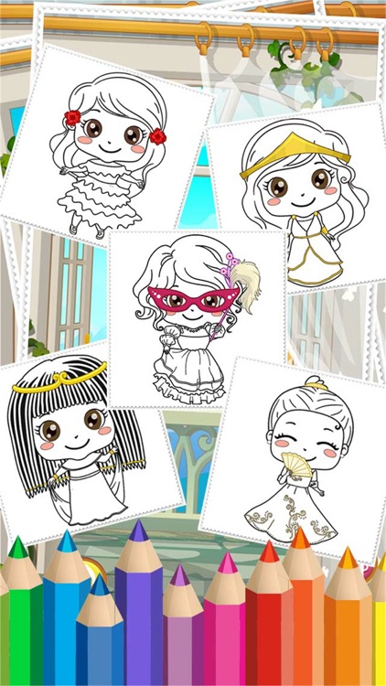 My Little Princess Coloring Book Pages - Amazing Paint and Draw Doodle For Kids Game screenshot-4