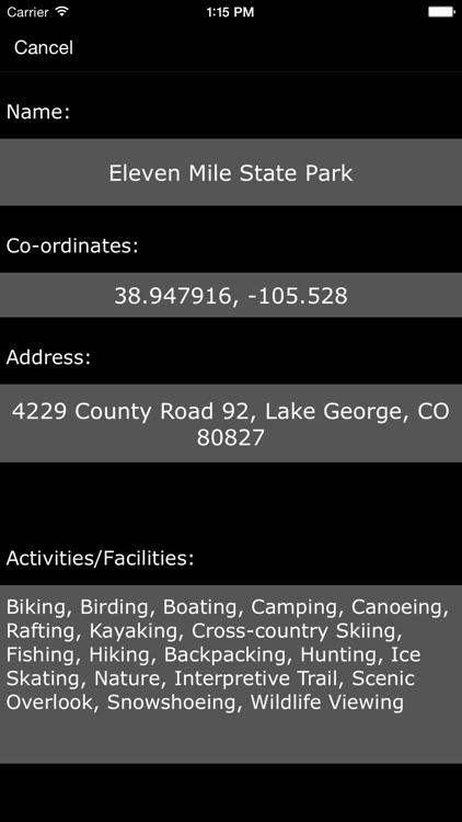Colorado State Parks & Recreation Areas
