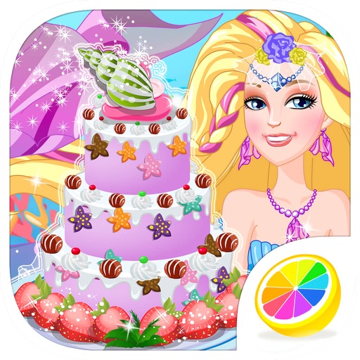 Mermaid Cake – Fashion Salon & Dessert Design Game Icon