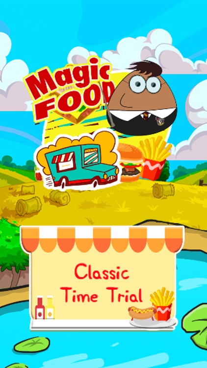 A magic food Happy jumping over food Pou edition parody screenshot-3
