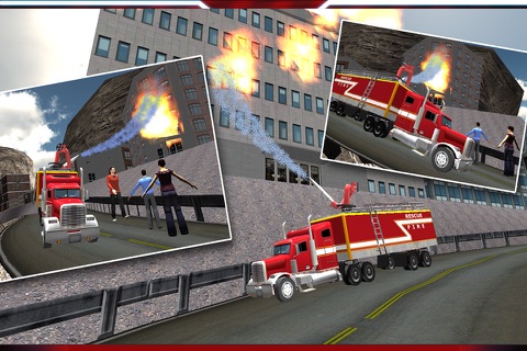 Fire Truck Hill Climbing 3D Simulator Game screenshot 3