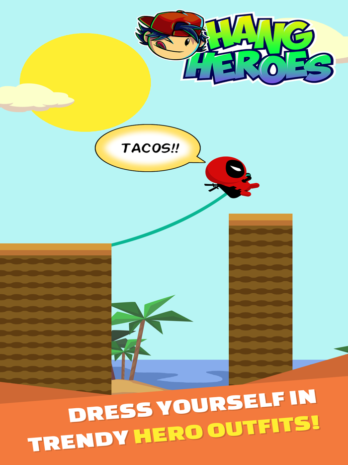 Hang Heroes Rope Swing Arcade Game