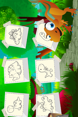 Cute Dino Coloring Book - Drawing Pages and Painting Games for Boy and Girl screenshot 3
