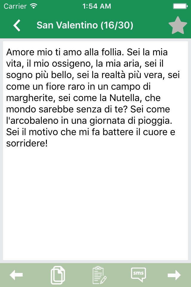 Cute SMS (Italian) - Send emotional message to the family, friends and loved ones. screenshot 4