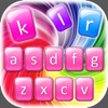 Colorful Keyboard – Rainbow Color.s Backgrounds plus Fancy Font.s and Cool Emoji