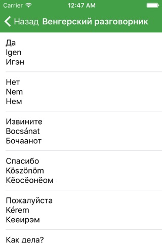 Русско-венгерский разговорник screenshot 4