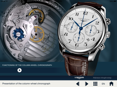 LONGINES COLUMN-WHEEL CHRONOGRAPH APPLICATION screenshot 3