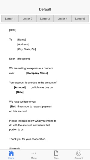 Payment Inquiry Letter