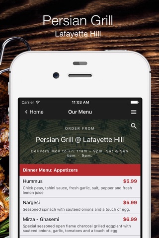 Persian Grill screenshot 2