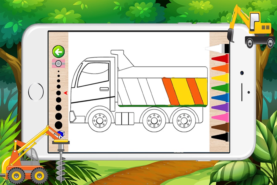 Coloring book of truck for children - Cars, Trucks and other vehicles screenshot 3