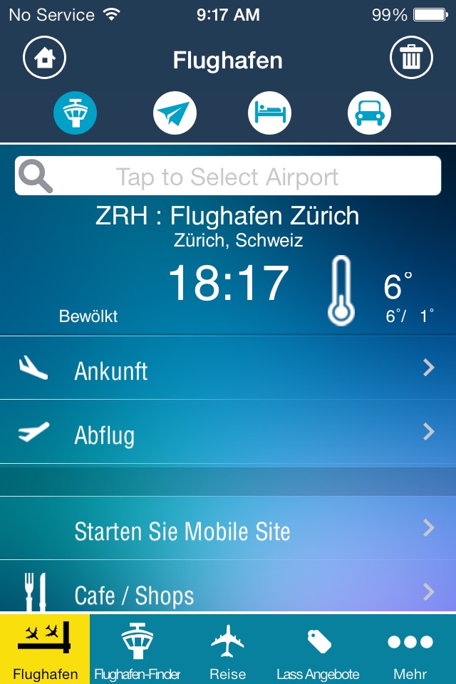 Zurich Airport (ZRH) + radar screenshot 2