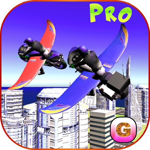 Flying Bike: Police vs Cops - Police Motorcycle Shooting Thief Chase PRO Game Icon