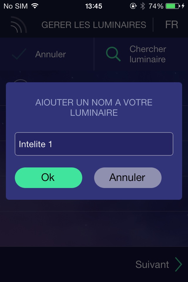 App smart connection LED lights screenshot 3