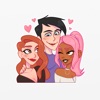 Love Triangle Stickers
