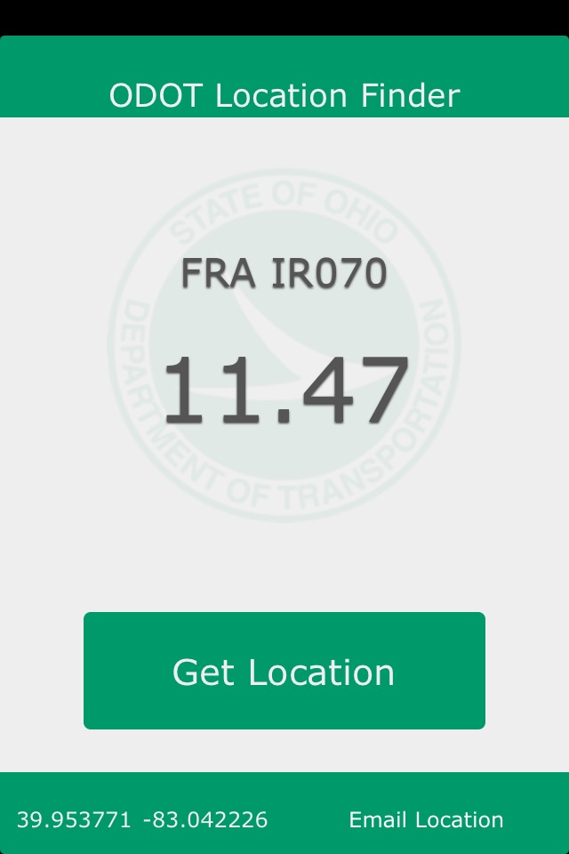 ODOT Location Finder screenshot 2