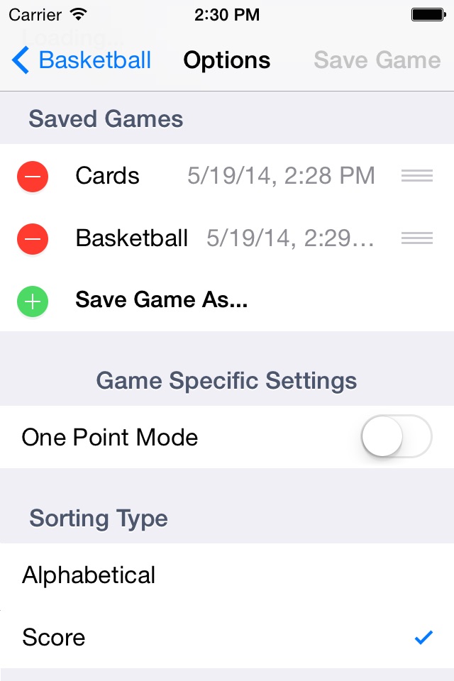 Broad ScoreKeeper screenshot 3