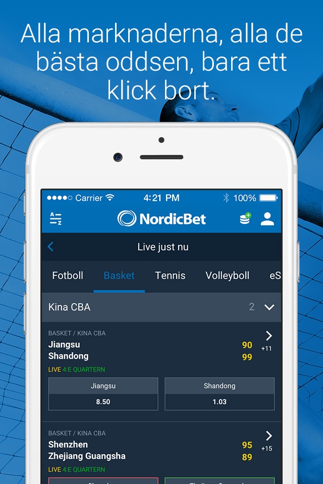 NordicBet Sportsbook & Casino screenshot 2