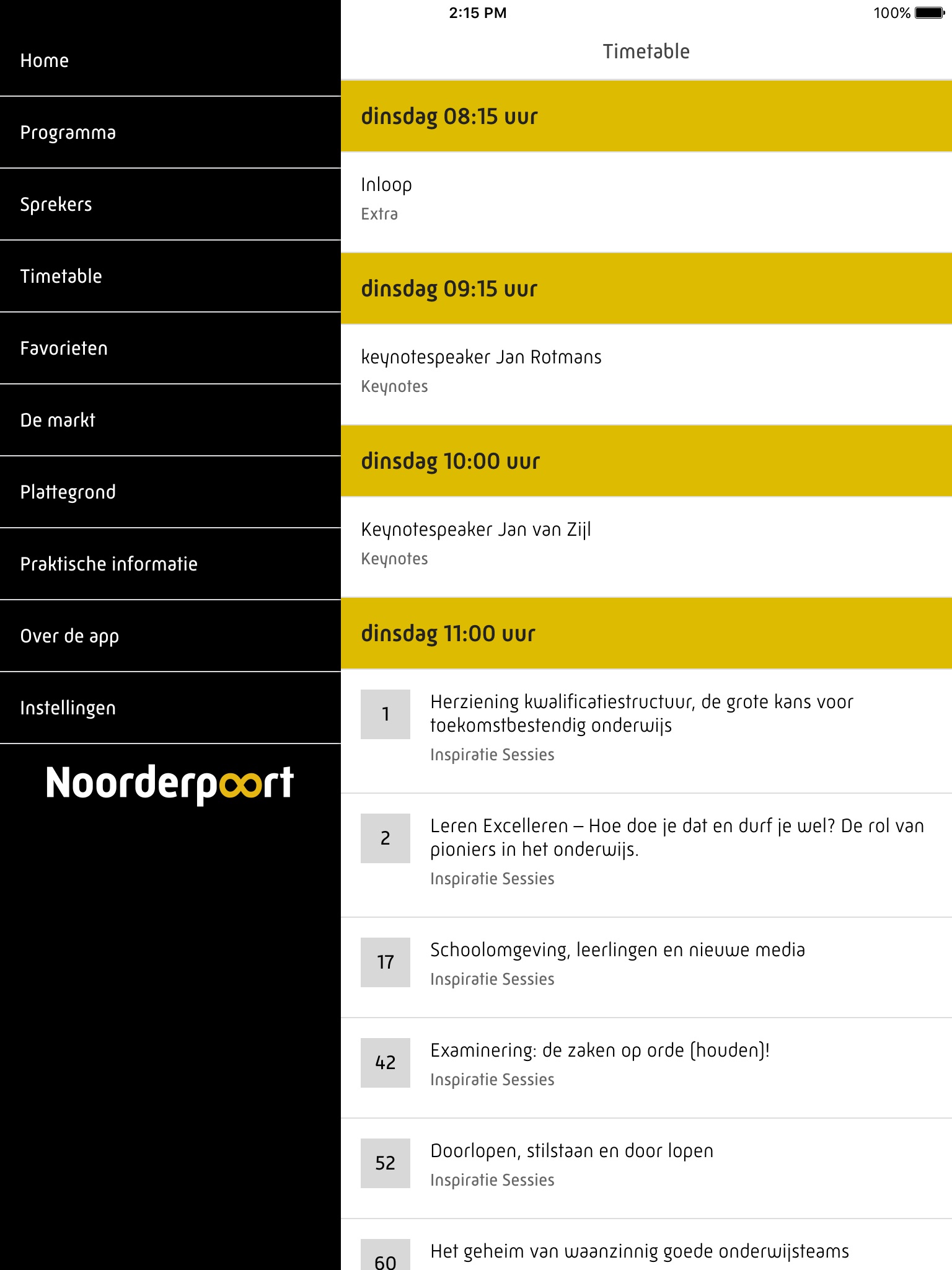 Noorderpoort Onderwijsfestival screenshot 2