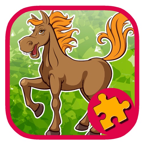 Farm Horse Jigsaw Puzzle Game Free For Kids Icon