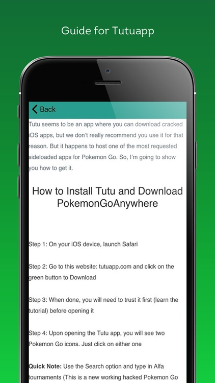 Tutuapp Cheat Guide For Pokemon Go By Levon Arzumanyan