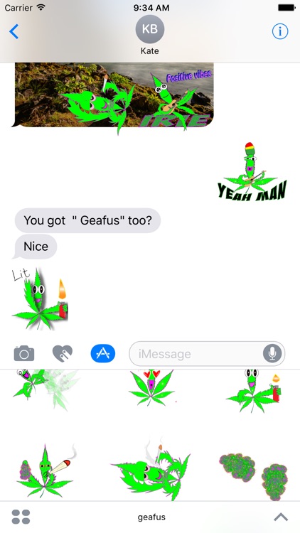 Geafus 420 Animated  Weed Emoji screenshot-3