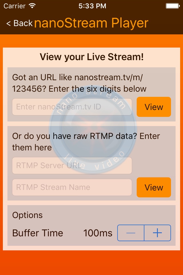 nanoStream Live Video Player screenshot 3
