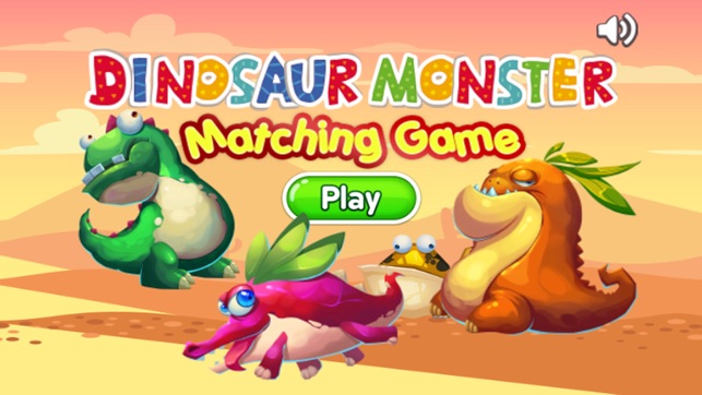 Dinosaur monster remember games preschoo