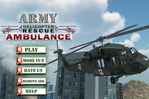Army Ambulance Relief Helicopter 3D - Apache Flight Simulator Game screenshot 4