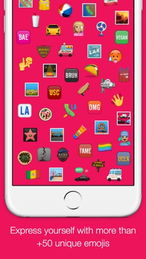 New Emojis - Extra Emoji Stickers Free! (Life in LA)(圖1)-速報App