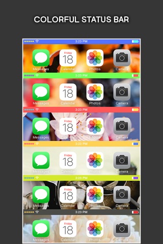 ColorBar for iOS 8 - Customize the color of the dock and status bar on top of the wallpaper screenshot 3