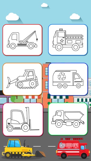 Trucks Connect the Dots and Coloring Book for Kids Lite(圖4)-速報App