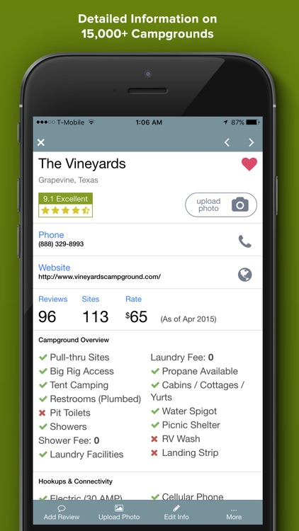 RV Park and Campground Reviews
